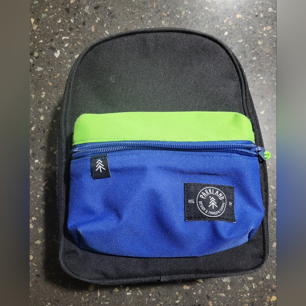 Vibrant Black, Blue, and Green Lunchkit